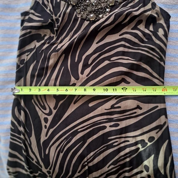 Michael Kors Zebra Print Dress, Size SP - Picture 7 of 9